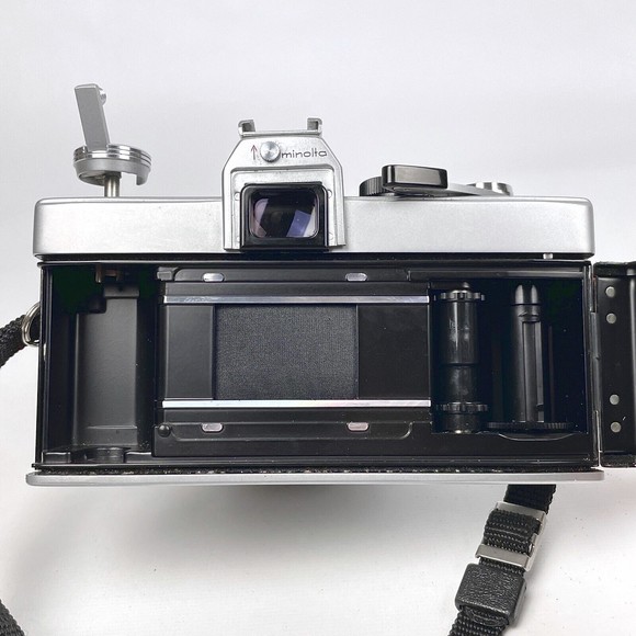 Minolta SR-1s Silver SLR 35mm Camera Bundle w/ Rokkor PF f/1.7 55mm Lens + More! - Picture 9 of 16